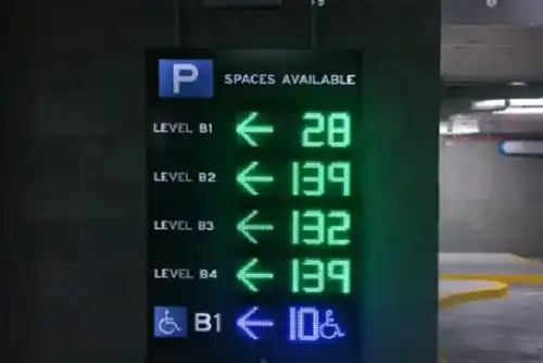 Why are parking lots starting to use LED displays?